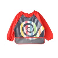 EVA 防水兒童餐衣(長袖啪鈕款) (Rainbow Stripes)